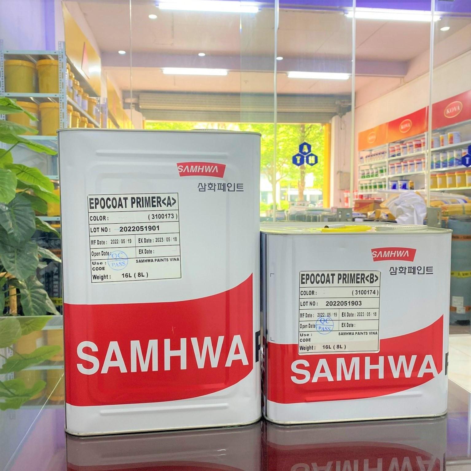 Sơn Epoxy Samhwa Epocoat Primer (SVH)- Sơn lót hệ lăn 16L